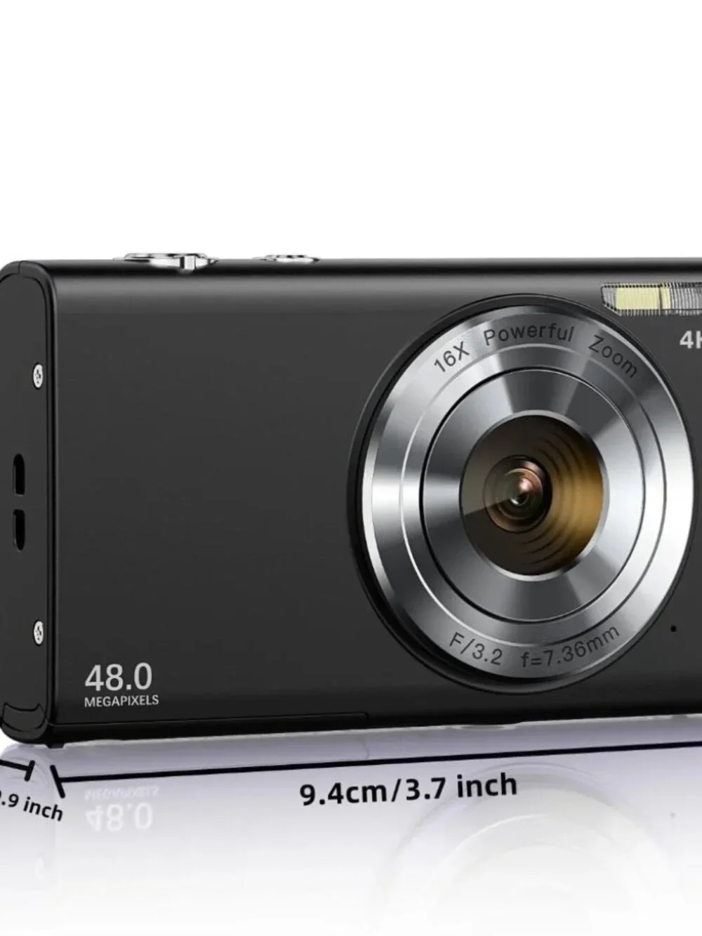 NEW 48MP 4K Digital Camera, Portable 16X Zoom Digital Camera with 32G TF Card